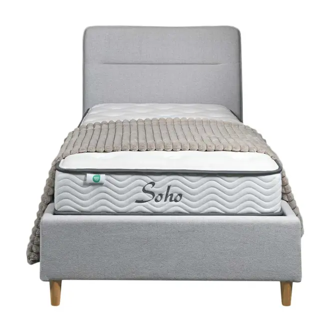 Ágy Cesana 90x200 BED23-09 szürke,6
