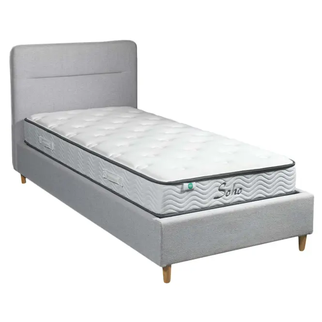 Ágy Cesana 90x200 BED23-09 szürke,7