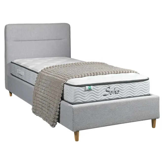 Ágy Cesana 90x200 BED23-09 szürke,8