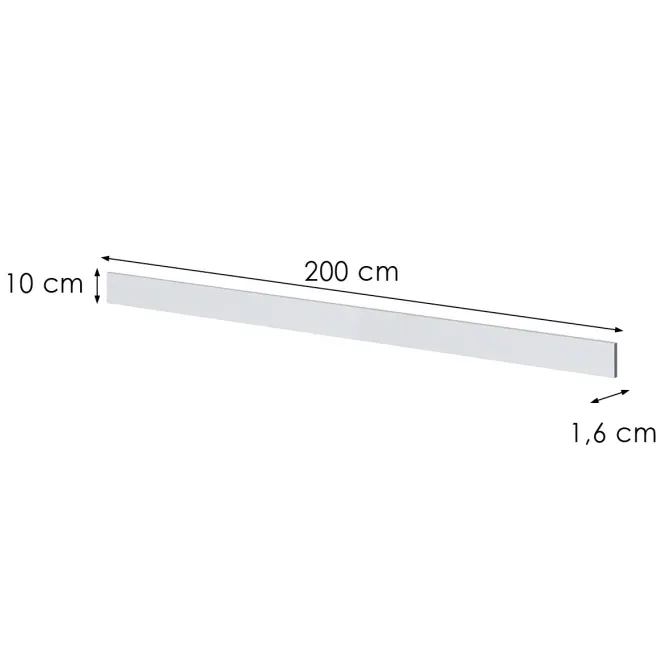 Lábazat Emilia 200 cm fehér,2