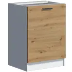 Konyhaszekrény Economic D60 fehér/artisan