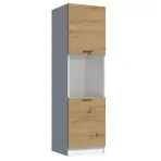 Konyhaszekrény Economic D60 KU fehér/artisan