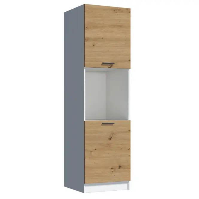 Konyhaszekrény Economic D60 KU fehér/artisan