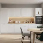 Konyhabútor Signum 350cm Matt fehér/Fehér felső rész nélkül