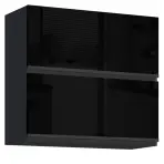 Konyhaszekrény Brick G60U fekete/fekete fényes HG