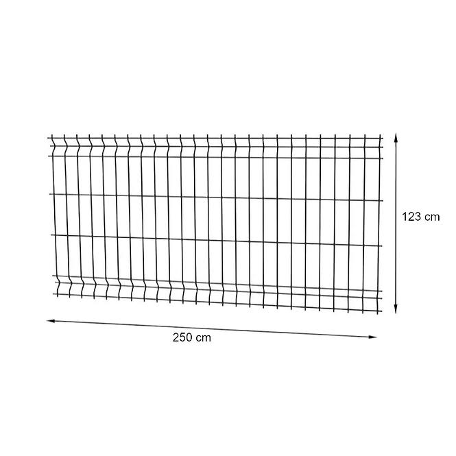 Panel 3d light ii 250x123 cm – ral 7016