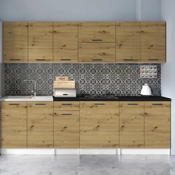 Konyhabútor Economic 260 fehér/artisan