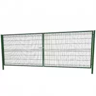 Két szárnyú kapu 3D 400x153cm zöld