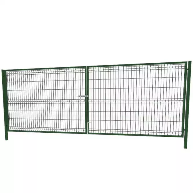 Két szárnyú kapu 3D 400x153cm zöld