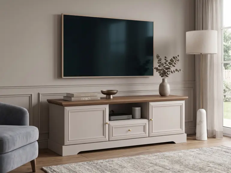 Szekrény RTV Kora Plus Krt2 Kasmír/Tölgy Mavelie,6