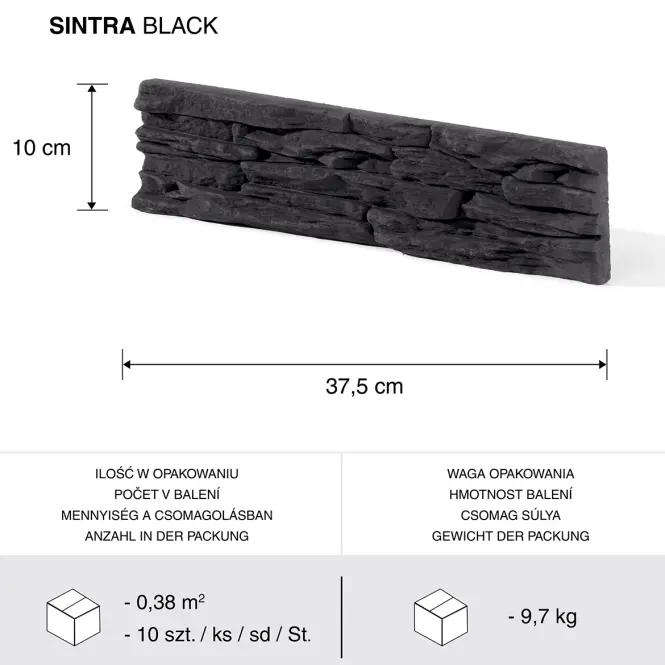 Betonkő Sintra black,3
