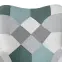 Fotel Maddie mentazöld patchwork,5