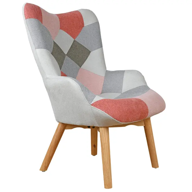 Fotel Maddie rózsaszín patchwork,2