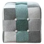 Puff Maddie mentazöld patchwork