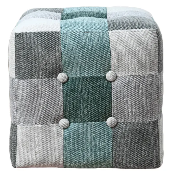 Puff Maddie mentazöld patchwork