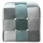 Puff Maddie mentazöld patchwork