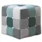 Puff Maddie mentazöld patchwork,2
