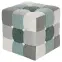 Puff Maddie mentazöld patchwork,4
