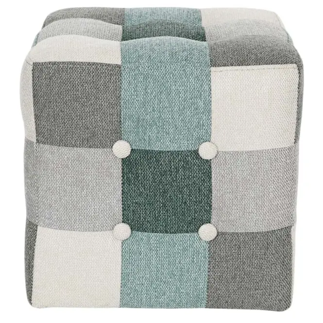 Puff Maddie mentazöld patchwork,5
