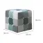 Puff Maddie mentazöld patchwork,6