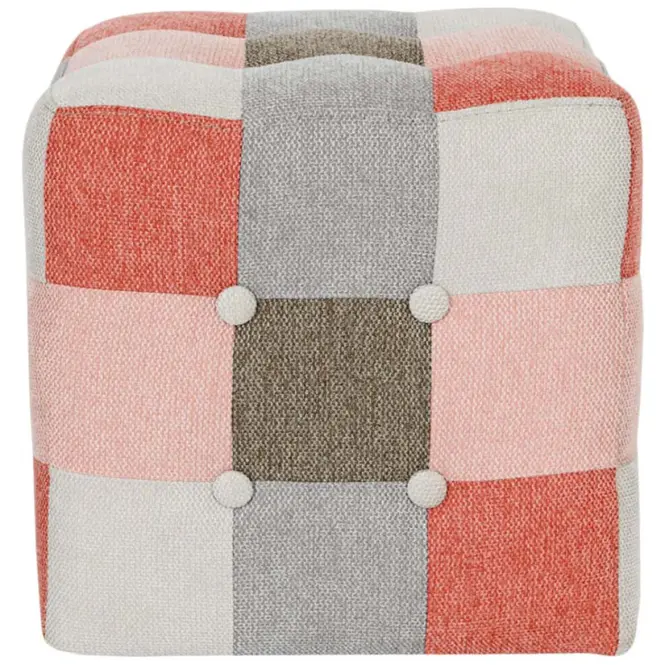 Puff Maddie rózsaszín patchwork