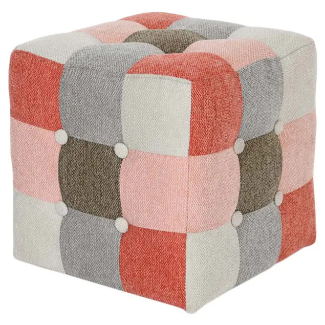 Puff Maddie rózsaszín patchwork,2