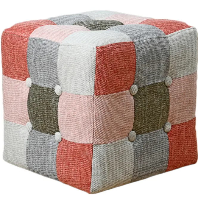 Puff Maddie rózsaszín patchwork,4