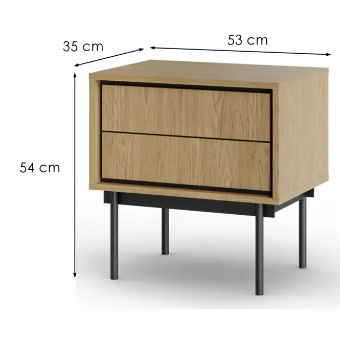 Szafka Nocna Deco Sn Baltic Dune,2
