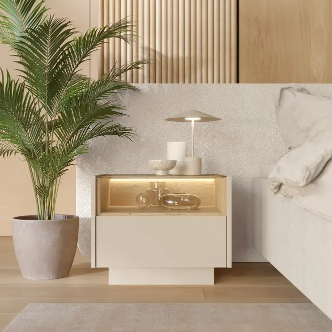 Szafka Nocna Hiro Beige G Bézs,5