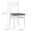 Szék X Fehér/Manila Nr.16,2