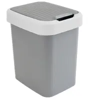 25 literes szemetes, szürke/fehér – 33,4x25,6x46 m