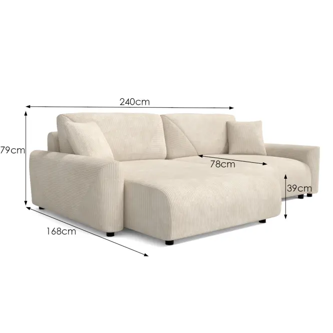 Sarokgarnitúra szett Rima 1 L Lincoln D 04,5