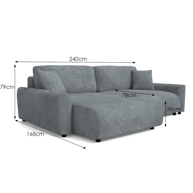 Sarokgarnitúra szett Rima 1 L Lincoln D 94,5