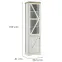 Vitrin Barn W1d  Biela Opal-Cremona,2
