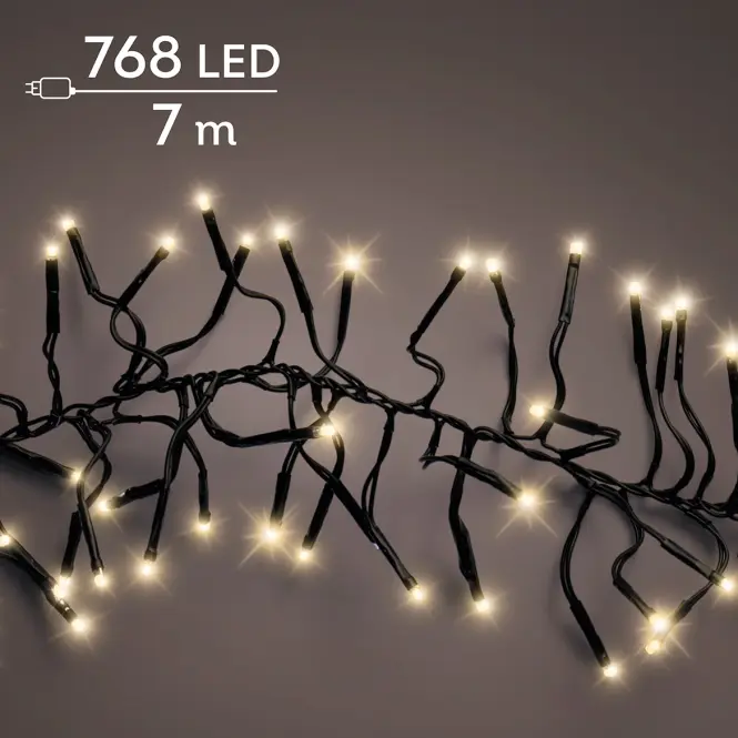 Karácsonyi fények LED 768L 494954 WW ZEW BLACK