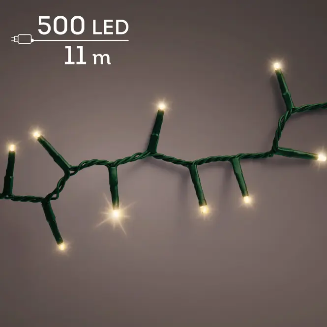 Karácsonyi fények LED 500L 495522 WW ZEW GREEN
