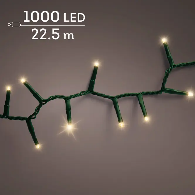 Karácsonyi fények LED 1000L 495524 WW ZEW GREEN