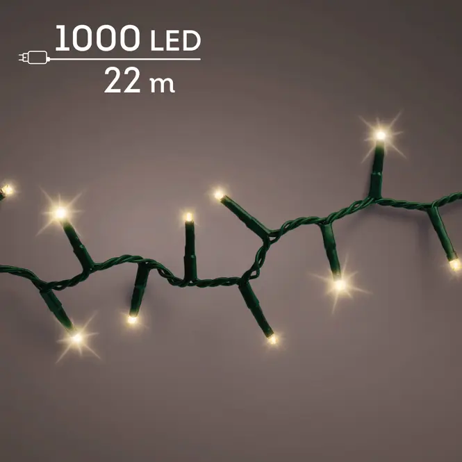 Karácsonyi fények LED 1000L 495709 WW ZEW GREEN