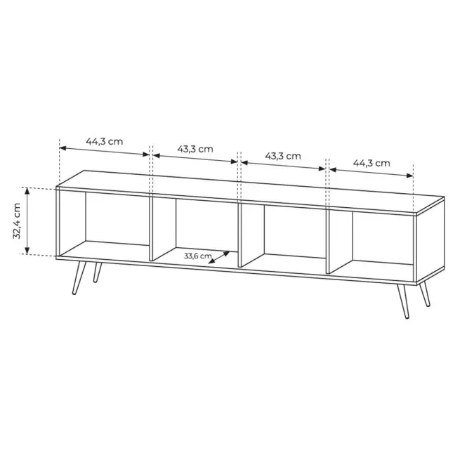 Szekrény RTV Amaro D 183 4d tölgy dunin,4