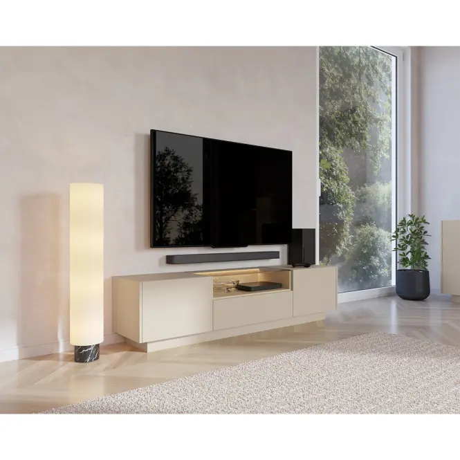 Szekrény RTV Hiro Beige E 176 2d1s nélkül,6