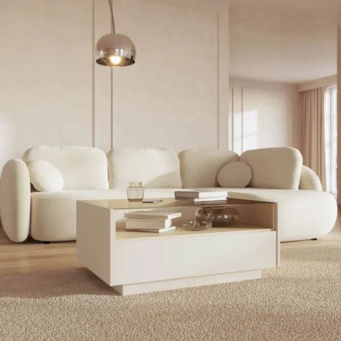 Dohányzóasztal Hiro Beige F nélkül,6