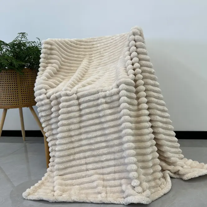 Takaró Nicola CL2617 130x170 cm világos bézs