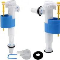 Töltőszelep 2 db 3/8„ és 1/2” műanyag menettel, oldalsó és alsó csatlakozással – Merflow Combi
