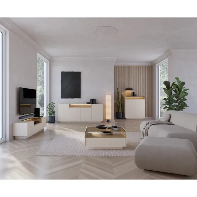 Komód Hiro A Magas 2d Beige,6