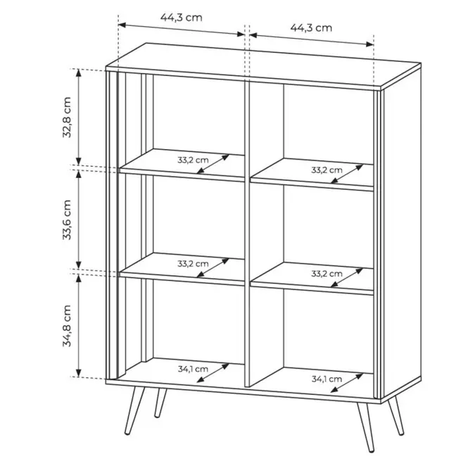 Komód Mavera 7 Magas 2d Kasmír,4