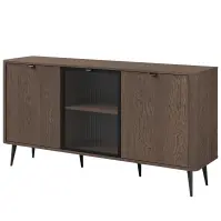 Komód 160 Marley 7 3d Baltic Storm/Fekete