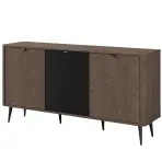 Komód 160 Marley 8 3d Baltic Storm/Fekete