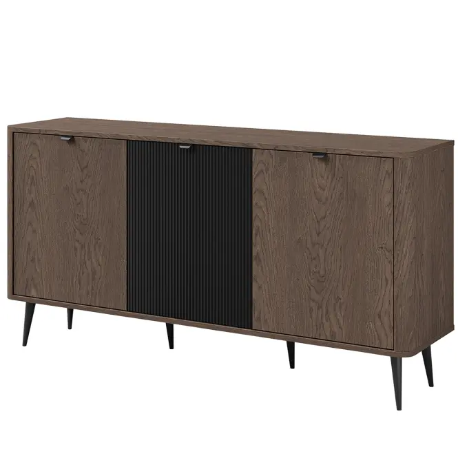 Komód 160 Marley 8 3d Baltic Storm/Fekete