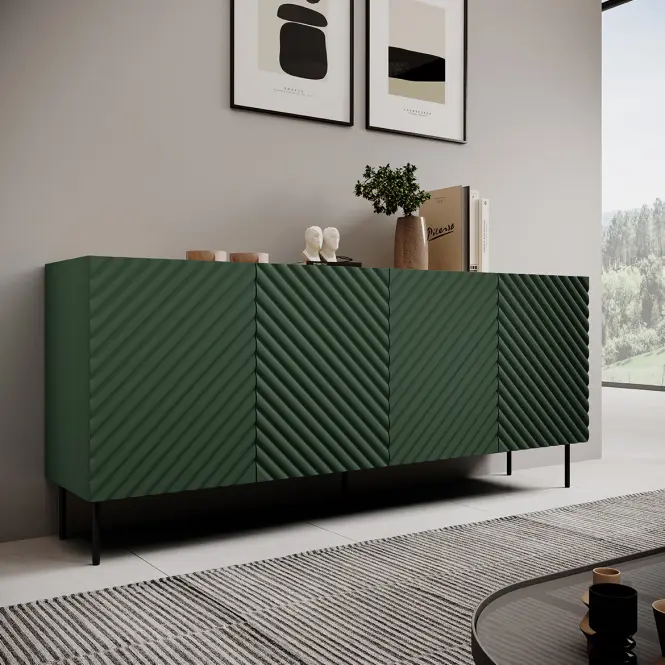 Komód 4d2sz Onda Green/Artisan,4