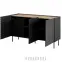Komód 150 3d2sz Onda Fekete,3